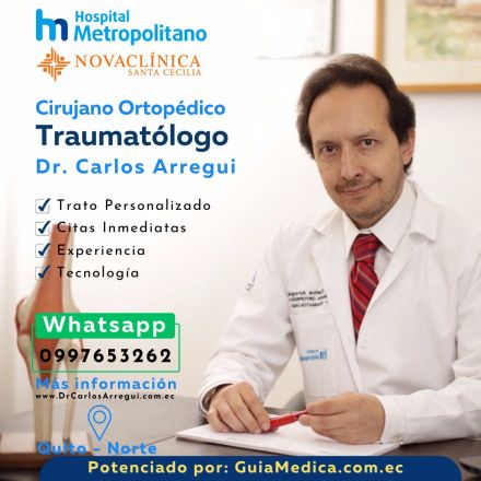 Dr. Carlos Arregui : Artroscop&iacute;a  - Cadera - Rodilla en Quito 