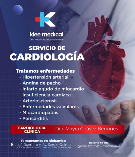Dra. Mayra Ch&aacute;vez Berrones : Cardiolog&iacute;a Cl&iacute;nica en Riobamba.