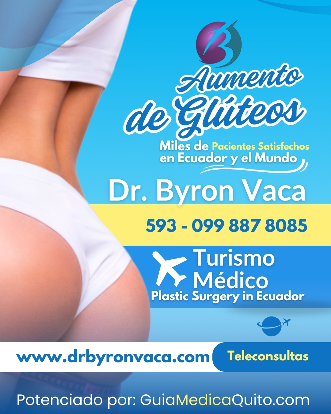 Dr. Byron Vaca: Cirug&iacute;a de Aumento de Gl&uacute;teos en Quito